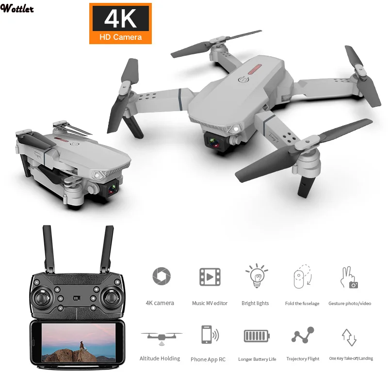 E88 RC Drone 4K HD Dual Camera Professional Aerial Photography WIFI FPV Foldable Quadcopter Height Hold DronToy 
E88 RC Drone 4K HD Dual Camera Professional Aerial Photography WIFI FPV Foldable Quadcopter Height Hold DronToy