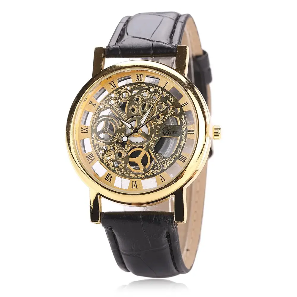 Relojes Para Hombre модные мужские часы брендовые роскошные ретро кожаный ремешок