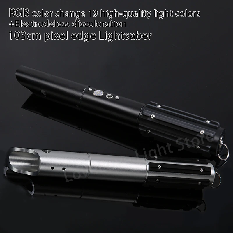 103cm High Quality Pixel Lightsaber Star Wars Metal Rgb 19 Limitless Color Changing Light Saber Cosplay Laser Sword Toys Gifts
103cm High Quality Pixel Lightsaber Star Wars Metal Rgb 19 Limitless Color Changing Light Saber Cosplay Laser Sword Toys Gifts