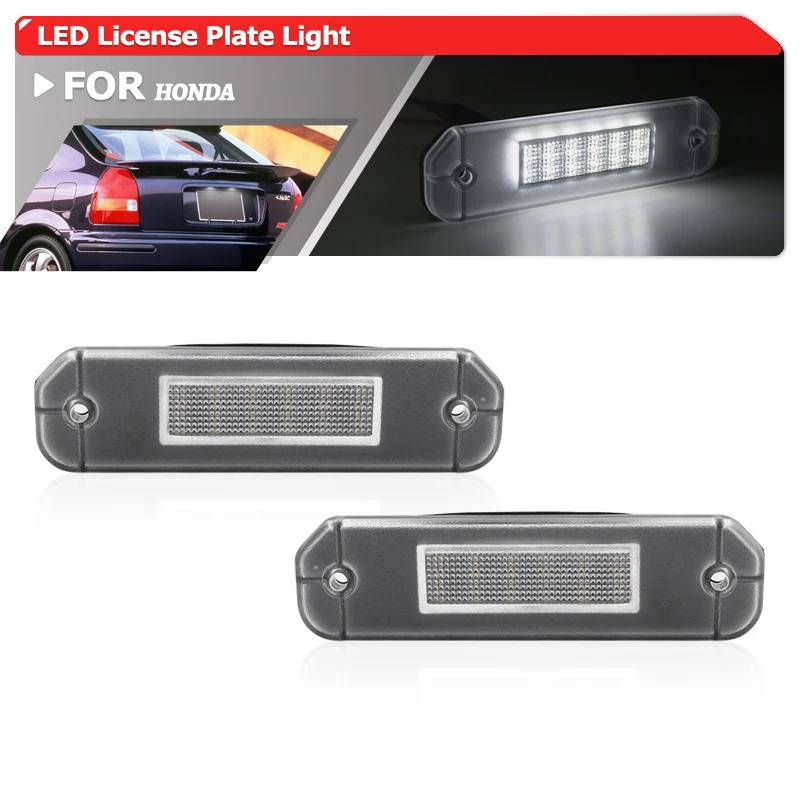 2x For Honda Civic EJ EG EK Coupe/Hatchback/Sedan CR-X Del Sol Integra SJ SMD Canbus White Car Rear Led License Plate Lights
2x For Honda Civic EJ EG EK Coupe/Hatchback/Sedan CR-X Del Sol Integra SJ SMD Canbus White Car Rear Led License Plate Lights