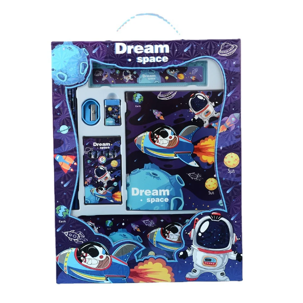 Portable Stationery Sets Cartoon Christmas Gifts 13-In-1 Mini Notepad 6 Colors Crayon Suit Pencils Case Sharpener Eraser Ruller
Portable Stationery Sets Cartoon Christmas Gifts 13-In-1 Mini Notepad 6 Colors Crayon Suit Pencils Case Sharpener Eraser Ruller