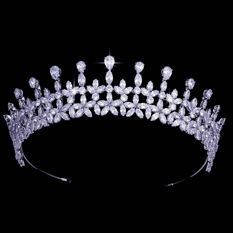 

Crown HADIYANA Elegant Charming Temperament Wedding Headband Accessories Bride Hair Jewelry High Quality Zircon BC5285 Corona