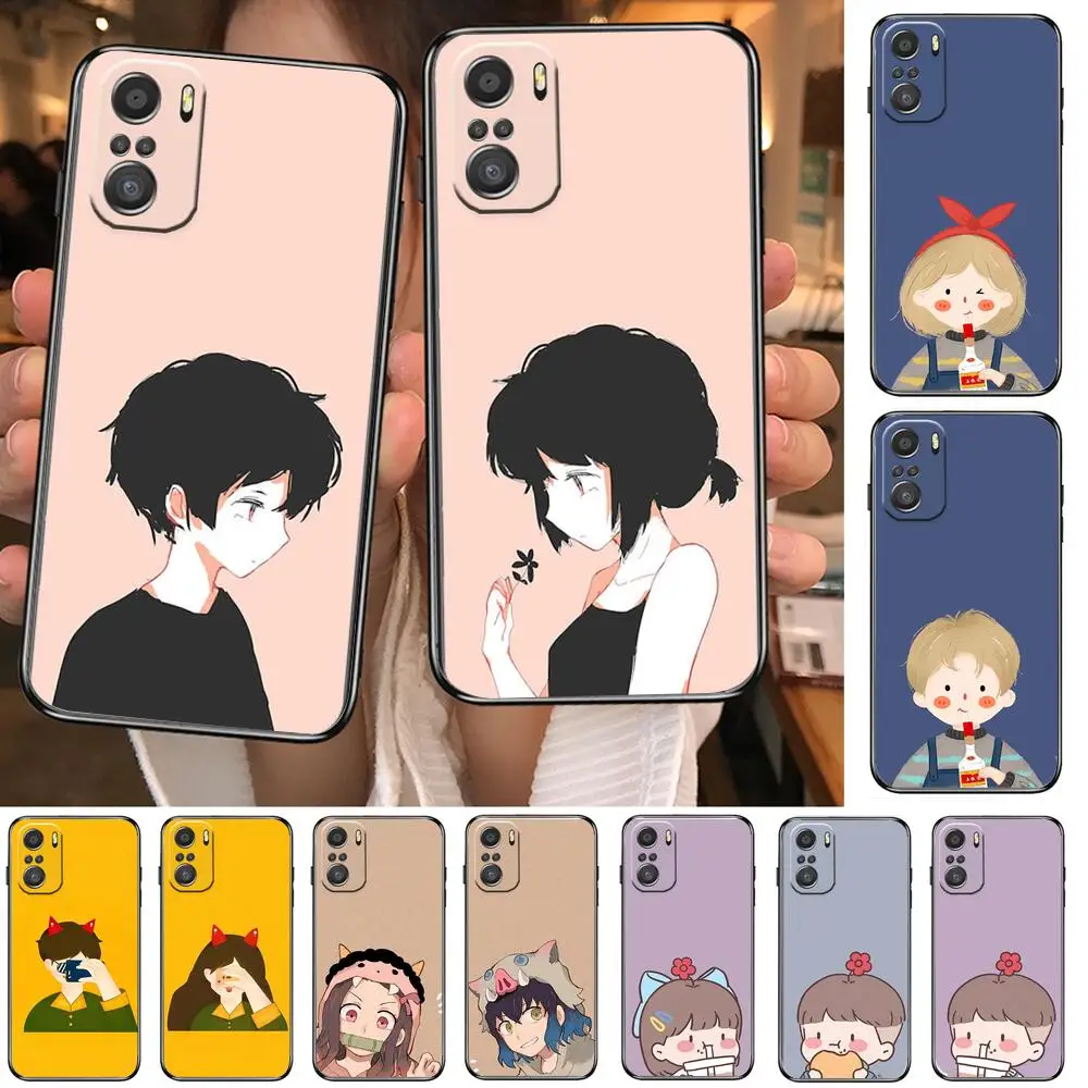 Cute cartoon couple baby cartoon Phone Case For XiaoMi Redmi Note 10 9 9s 8 7 6 5 A Pro s T Black Cover Silicone Back Pre style
Cute cartoon couple baby cartoon Phone Case For XiaoMi Redmi Note 10 9 9s 8 7 6 5 A Pro s T Black Cover Silicone Back Pre style