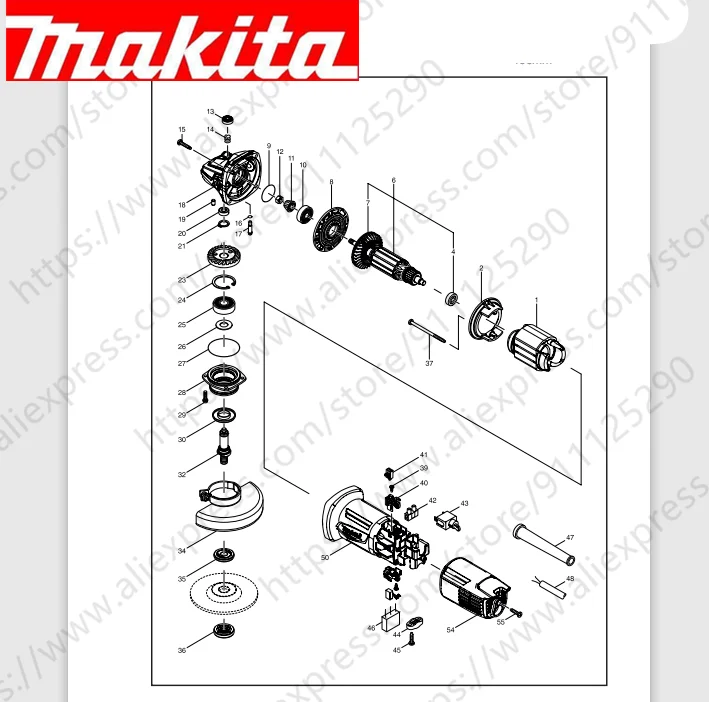 Maktia for M9512B Rotor switch stator handle housing bearing Spindle gear (Consult customer service)
Maktia for M9512B Rotor switch stator handle housing bearing Spindle gear (Consult customer service)