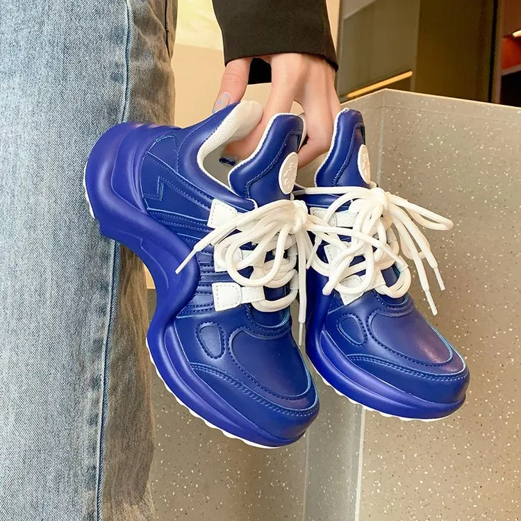 The new summer version of 2021, high-top high-top sneakers with enhanced thick soles and patchwork lace daddy shoes
The new summer version of 2021, high-top high-top sneakers with enhanced thick soles and patchwork lace daddy shoes