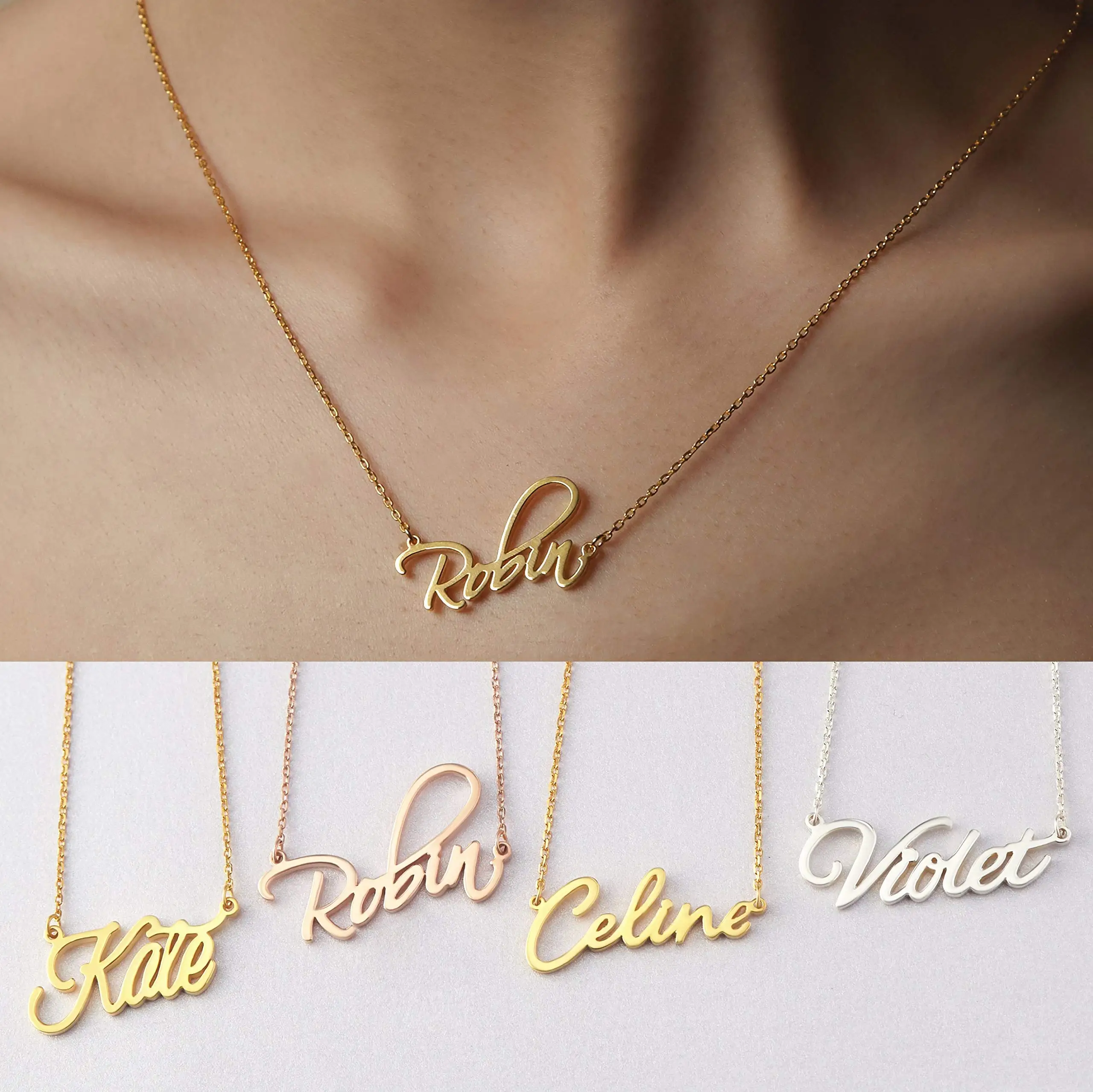 Name Necklace Personalized Custom Necklace with Name Customized Nameplate Pendant Gift for Mother
Name Necklace Personalized Custom Necklace with Name Customized Nameplate Pendant Gift for Mother