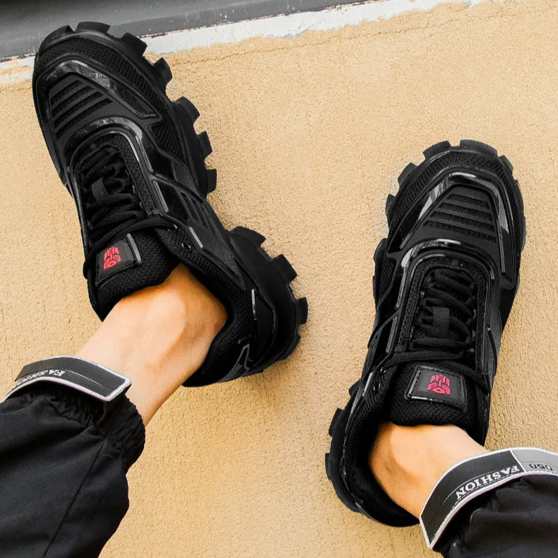 In autumn 2020, men's new platform shoes with thick soles will increase the size of mesh breathable sports running shoes
In autumn 2020, men's new platform shoes with thick soles will increase the size of mesh breathable sports running shoes