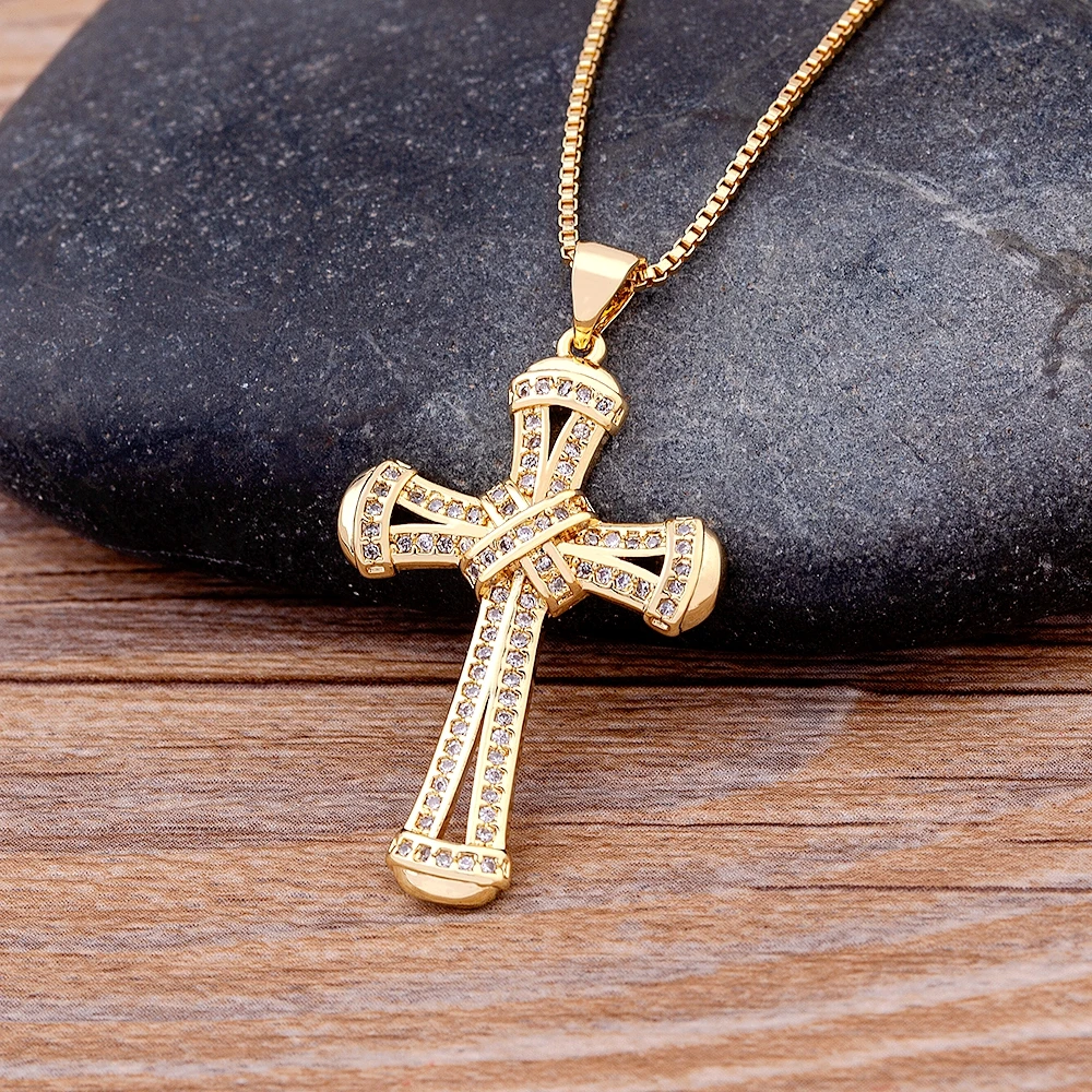 AIBEF High Quality Retro Classic Shiny Crystal Cross Necklace Women Fashion Cubic Zirconia Cross Choker Religious Jesus Jewelry
AIBEF High Quality Retro Classic Shiny Crystal Cross Necklace Women Fashion Cubic Zirconia Cross Choker Religious Jesus Jewelry