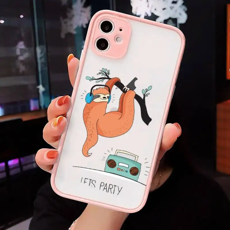 Sloth Cute Animal Phone Cases matte transparent For iphone 7 8 11 12 plus mini x xs xr pro max cover
Sloth Cute Animal Phone Cases matte transparent For iphone 7 8 11 12 plus mini x xs xr pro max cover