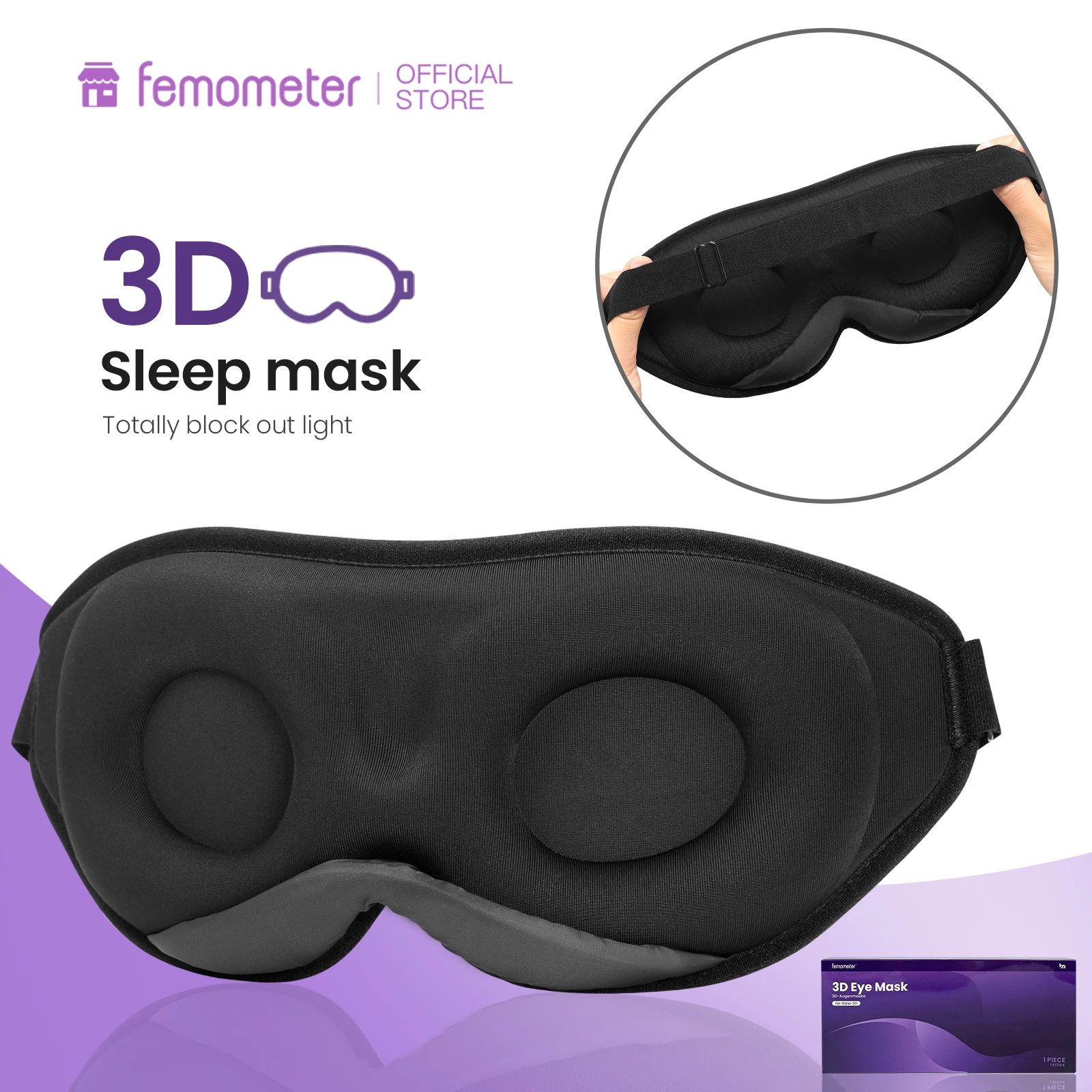 Маска Femometer 3D для сна, мягкая шелковая нашивка с эффектом памяти, блокирующая свет, повязка на глаза, для ночного сна, дышащая, для путешествий
Маска Femometer 3D для сна, мягкая шелковая нашивка с эффектом памяти, блокирующая свет, повязка на глаза, для ночного сна, дышащая, для путешествий
