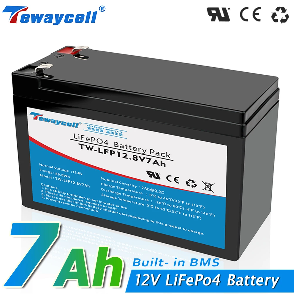 12V Motorcycle Car Battery 12v Lifepo4 7ah Rechargeable battery Lithium Phosphate ion Freezing Cold Stronger Power with BMS
12V Motorcycle Car Battery 12v Lifepo4 7ah Rechargeable battery Lithium Phosphate ion Freezing Cold Stronger Power with BMS