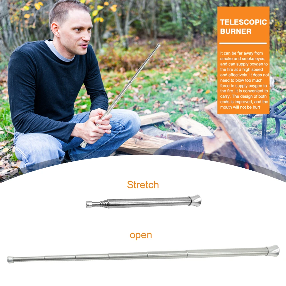 Stainless Steel Blow Fire Tube Outdoor Cooking Portable Emergency Telescopic Two-end Fire Pipe Survival Camping Tool
Stainless Steel Blow Fire Tube Outdoor Cooking Portable Emergency Telescopic Two-end Fire Pipe Survival Camping Tool