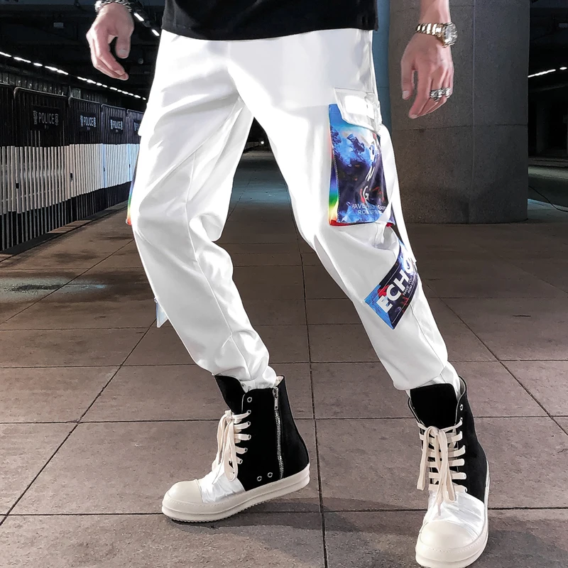 Joggers Sweatpants Casual Fashional Streetwear Elastic Waist Trousers Double Colors patchwork Bottom-tied Harajuku Sweatpants
Joggers Sweatpants Casual Fashional Streetwear Elastic Waist Trousers Double Colors patchwork Bottom-tied Harajuku Sweatpants