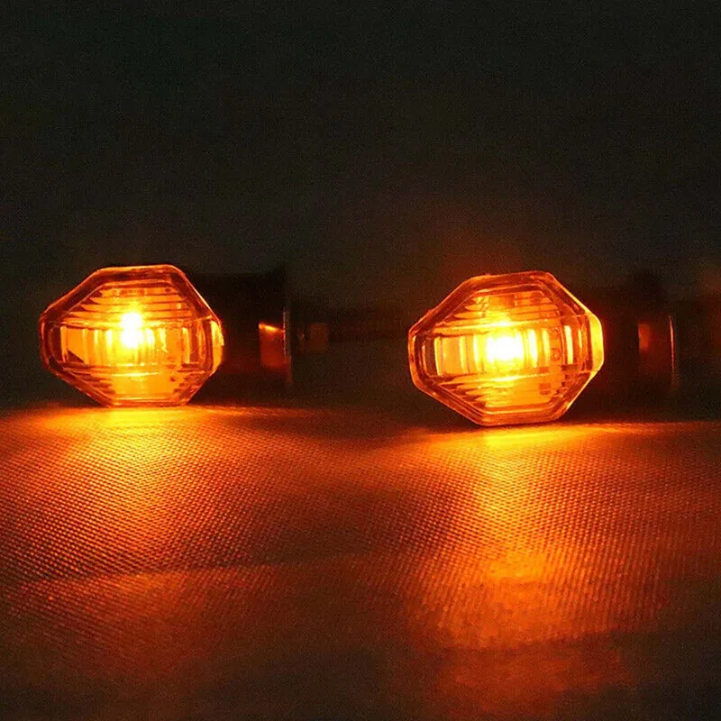 2Pcs 12V Universal Mini Motorcycle LED Turn Signal Indicator Amber Light Blinker Indicator For Honda For Suzuki Yamaha
2Pcs 12V Universal Mini Motorcycle LED Turn Signal Indicator Amber Light Blinker Indicator For Honda For Suzuki Yamaha