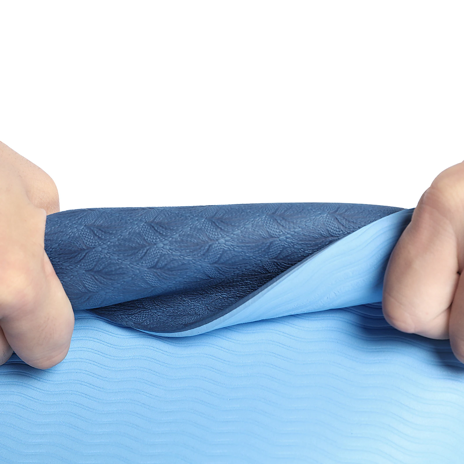 183X61cmX6mm Thick Double Color Non-slip TPE Yoga Mat Quality Exercise Sport Mat for Fitness Gym Home Tasteless Pad
183X61cmX6mm Thick Double Color Non-slip TPE Yoga Mat Quality Exercise Sport Mat for Fitness Gym Home Tasteless Pad