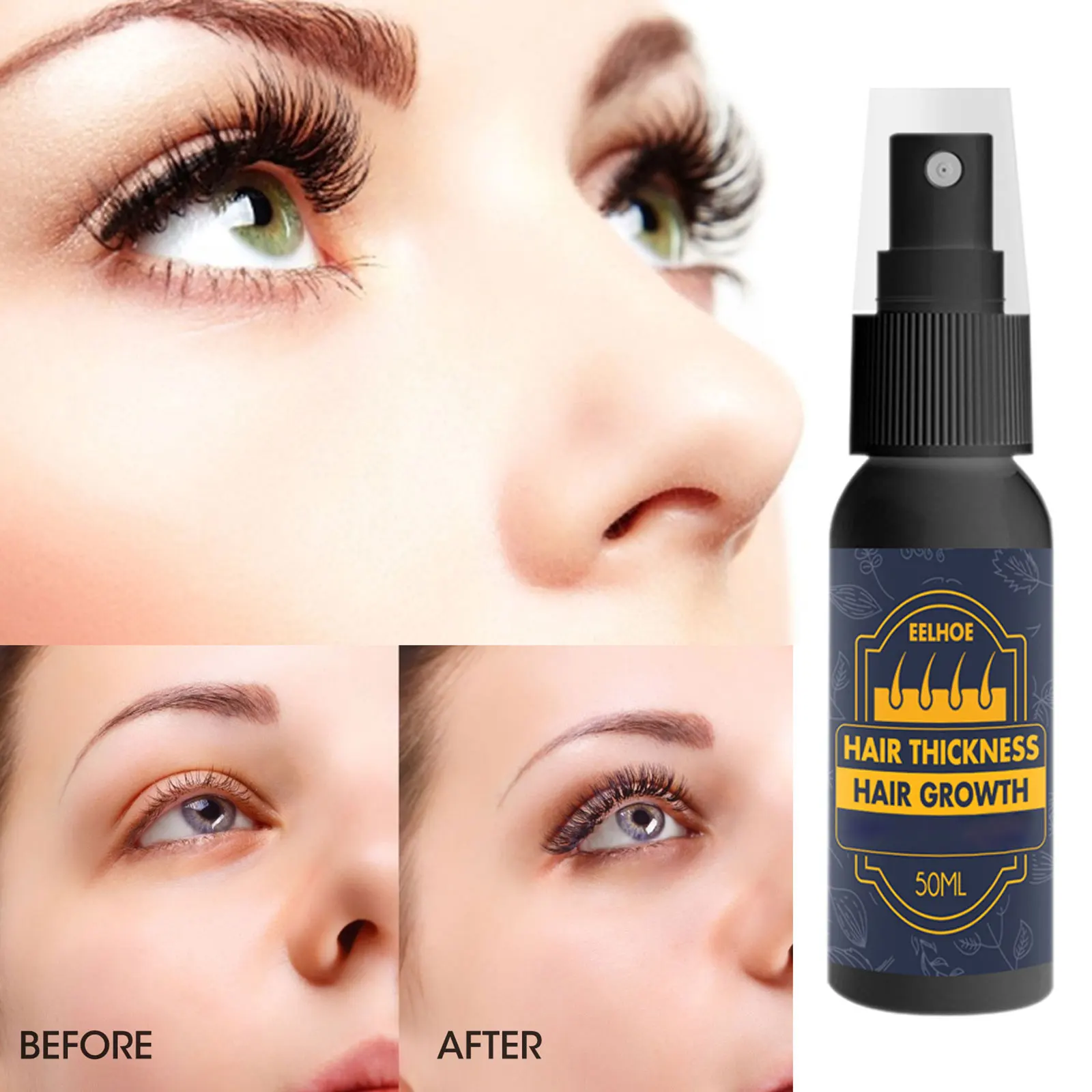 Hair Growth Spray Strong Hair Growth Liquid Moisturizing Growth Spray Hair Loss Castor Oil Eyebrows Eyelashes Beards Spray
Hair Growth Spray Strong Hair Growth Liquid Moisturizing Growth Spray Hair Loss Castor Oil Eyebrows Eyelashes Beards Spray