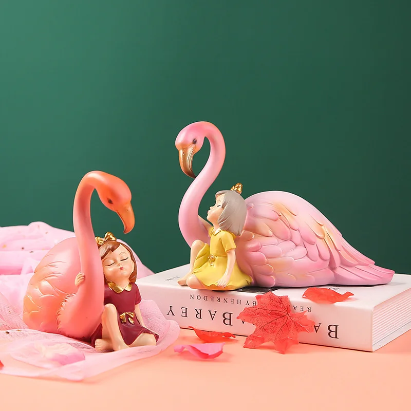 Nordic Flamingo Decoration Creative Resin Crafts Flamingo Girl Home Decoration Girl Gift figurines & miniatures modern decor
Nordic Flamingo Decoration Creative Resin Crafts Flamingo Girl Home Decoration Girl Gift figurines & miniatures modern decor