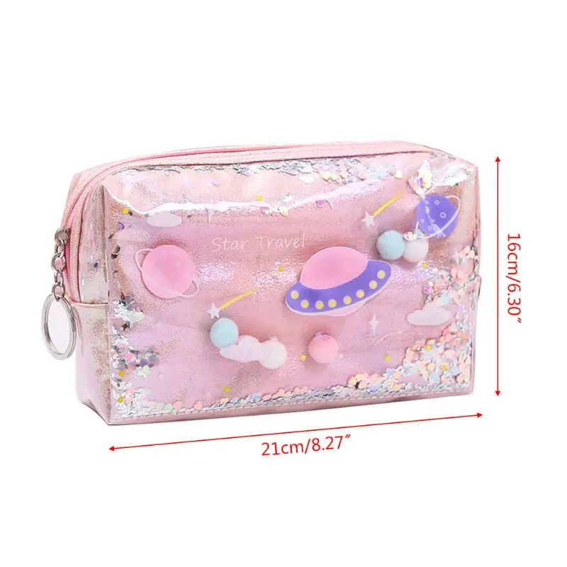 Lovely Large Quicksand Planet Pencil Case Leather Pen Box Makeup Bag Girls Gift
Lovely Large Quicksand Planet Pencil Case Leather Pen Box Makeup Bag Girls Gift