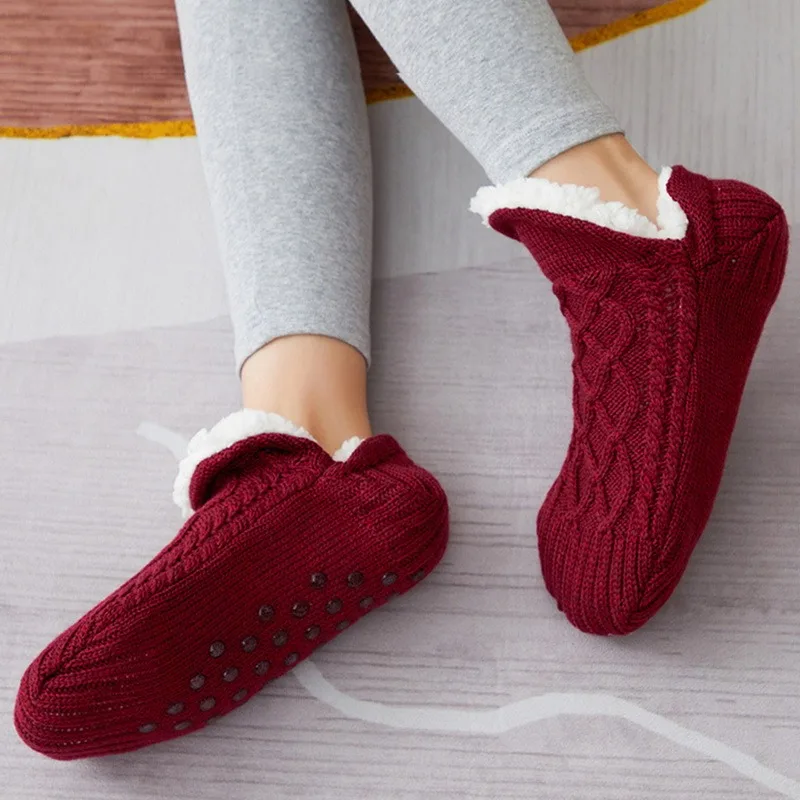 Women/Men Winter Warm Thicken Thermal Socks Wool Cashmere Snow Black Seamless Sock Anti-slip Soft Boots Floor Sleeping Socks
Women/Men Winter Warm Thicken Thermal Socks Wool Cashmere Snow Black Seamless Sock Anti-slip Soft Boots Floor Sleeping Socks