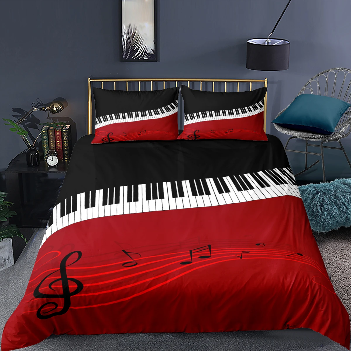 Piano Music Note Bedding Set 3D Luxury Bed Set Comforters Adults Kids Duvet Cover Pillowcase Twin Queen King size
Piano Music Note Bedding Set 3D Luxury Bed Set Comforters Adults Kids Duvet Cover Pillowcase Twin Queen King size