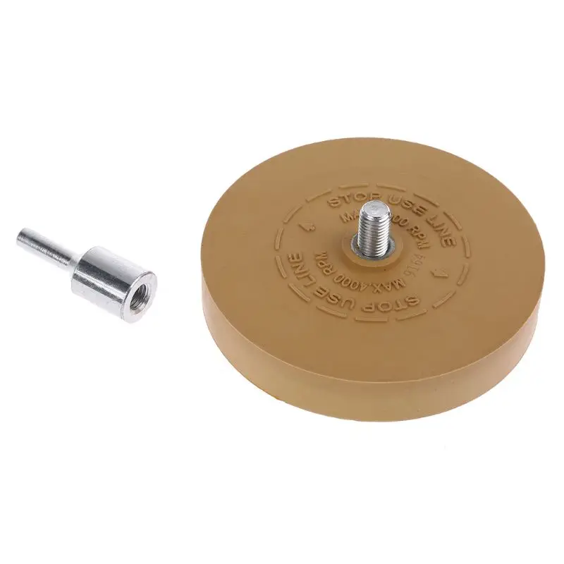 Rubber eraser wheel pad with drill adapter 88mm Polishing Wheel 1/4" Decal Remover For Car Decals Vinyl Stickers Quick Removal
Rubber eraser wheel pad with drill adapter 88mm Polishing Wheel 1/4" Decal Remover For Car Decals Vinyl Stickers Quick Removal