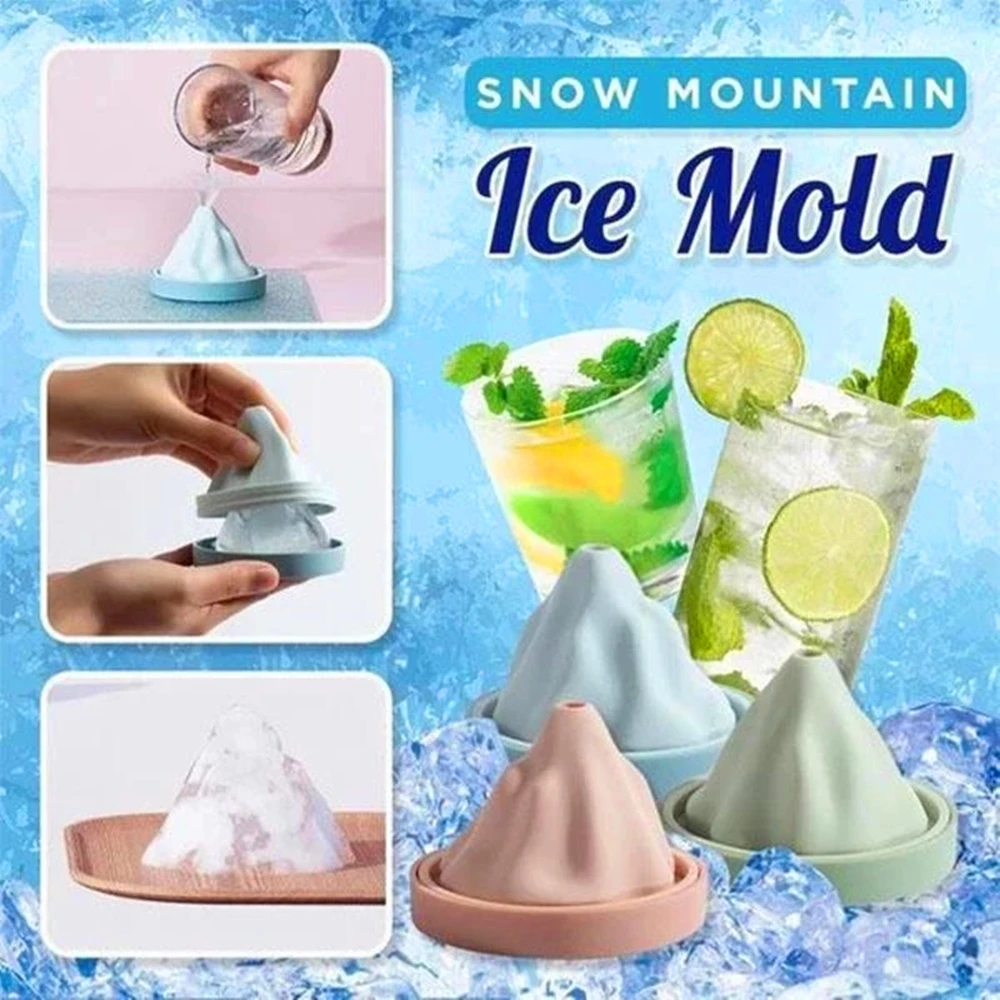 1Pcs Ice Cube Mold Creative Snow Mountain-Shaped Household Silicone Ice Cream Mold Whiskey Wine Cocktail Chocolate Mould
1Pcs Ice Cube Mold Creative Snow Mountain-Shaped Household Silicone Ice Cream Mold Whiskey Wine Cocktail Chocolate Mould