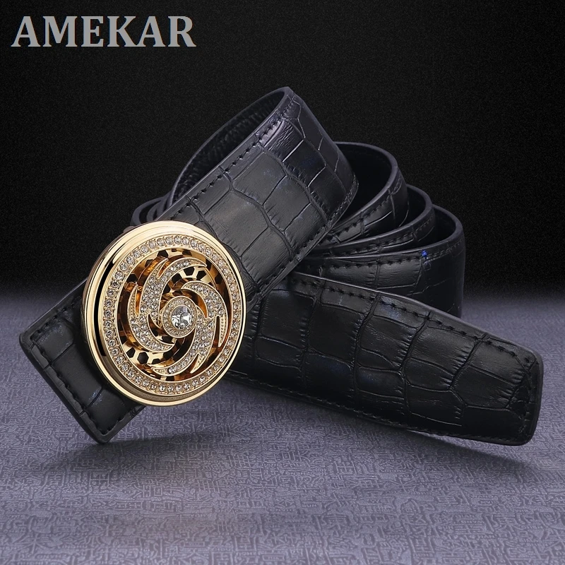 New fashion vortex rotate round buckle belt men luxury famous brand genuine leather designer High Quality ceinture homme Q9
New fashion vortex rotate round buckle belt men luxury famous brand genuine leather designer High Quality ceinture homme Q9