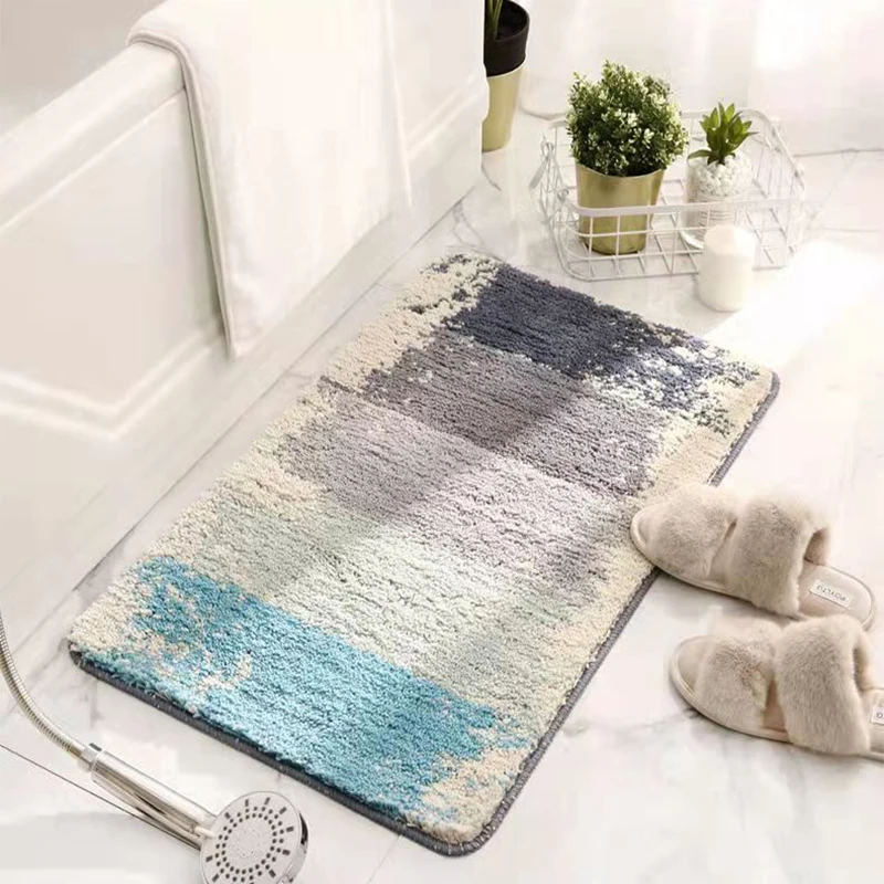 Flocking Bath Mat Anti Slip Absorbent Bathroom Carpet Strong Water Absorption Floor Area Rugs For Shower Room Entrance Doormat
Flocking Bath Mat Anti Slip Absorbent Bathroom Carpet Strong Water Absorption Floor Area Rugs For Shower Room Entrance Doormat