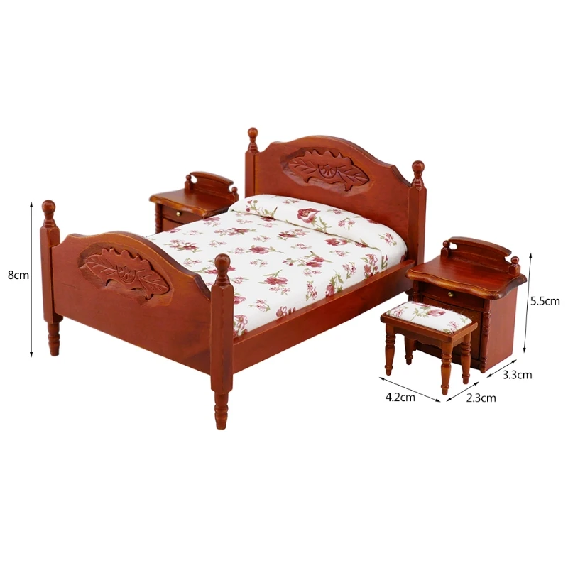 1:12 Scale Mini Bed Nightstand Model Doll Life Scene Dollhouse Miniature Accessories Bedroom Doll House Furniture Toy
1:12 Scale Mini Bed Nightstand Model Doll Life Scene Dollhouse Miniature Accessories Bedroom Doll House Furniture Toy