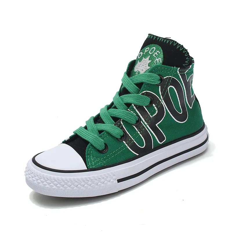 Fashion Girls Boys Canvas Sneakers Kids Sports School Cloth Shoes Casual High Top Letter Contrast Color Board Shoes for Children
Fashion Girls Boys Canvas Sneakers Kids Sports School Cloth Shoes Casual High Top Letter Contrast Color Board Shoes for Children