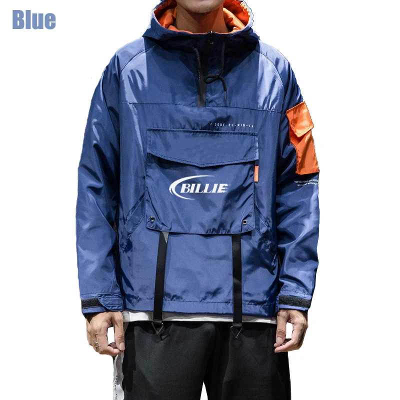 2022 Spring and Autumn New Japanese Large Size Men's Hooded Pullover Sports Loose Jacket Coat Tide Brand Black Blue Color
2022 Spring and Autumn New Japanese Large Size Men's Hooded Pullover Sports Loose Jacket Coat Tide Brand Black Blue Color
