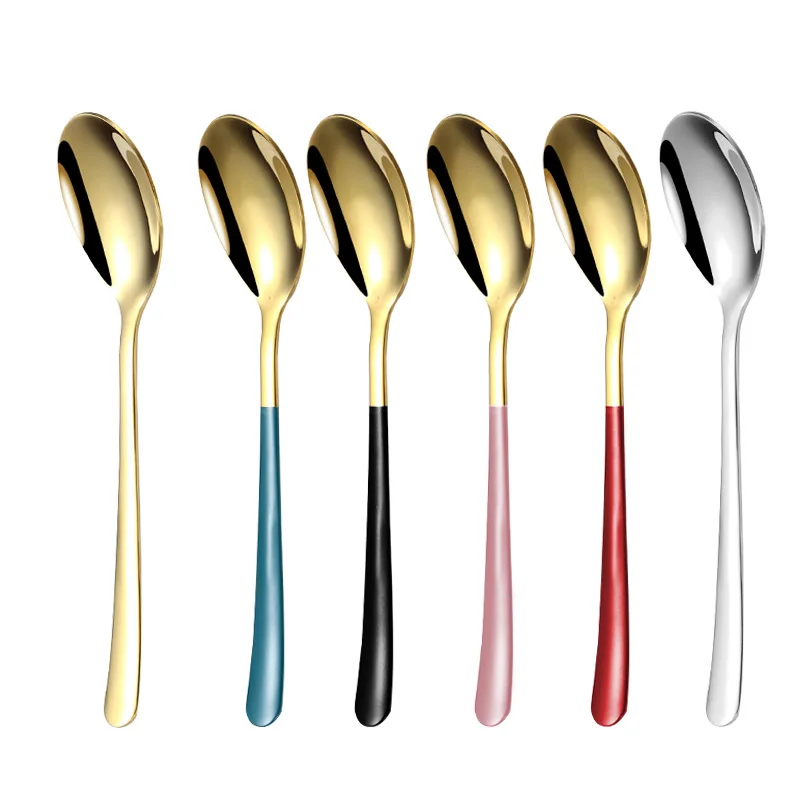 18.7*37cm Stainless Steel Long Handle Dessert Spoon Household Teaspoons Mixing Stirring Soup Ice Cream Spoon Kitchen Gadget
18.7*37cm Stainless Steel Long Handle Dessert Spoon Household Teaspoons Mixing Stirring Soup Ice Cream Spoon Kitchen Gadget