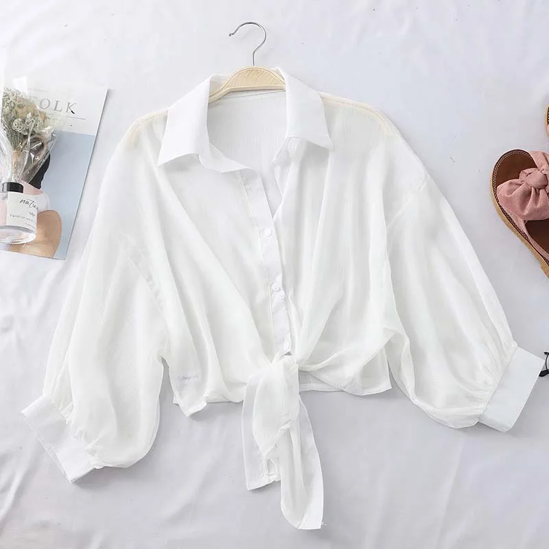 Heliar Chiffon Shirts Women Thin Blouse With Buttons V-Neck Tied Up Tribal Blouse Short Sleeve Lady Shirts Women 2020 Summer
Heliar Chiffon Shirts Women Thin Blouse With Buttons V-Neck Tied Up Tribal Blouse Short Sleeve Lady Shirts Women 2020 Summer