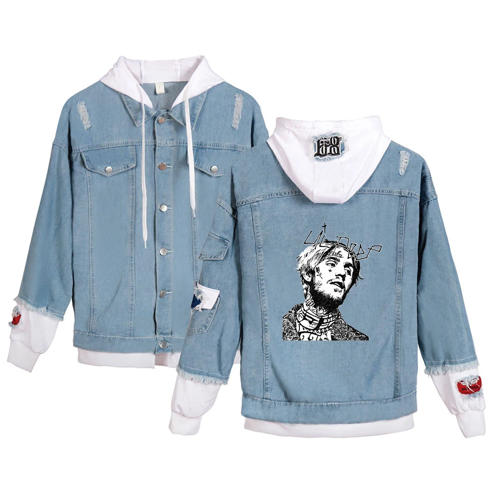 Новинка, модные джинсовые толстовки Lil Peep для молодых людей, осенняя джинсовая одежда Lil Peep, Мужская/Женская популярная куртка с прострочкой, повседневные топы
Новинка, модные джинсовые толстовки Lil Peep для молодых людей, осенняя джинсовая одежда Lil Peep, Мужская/Женская популярная куртка с прострочкой, повседневные топы