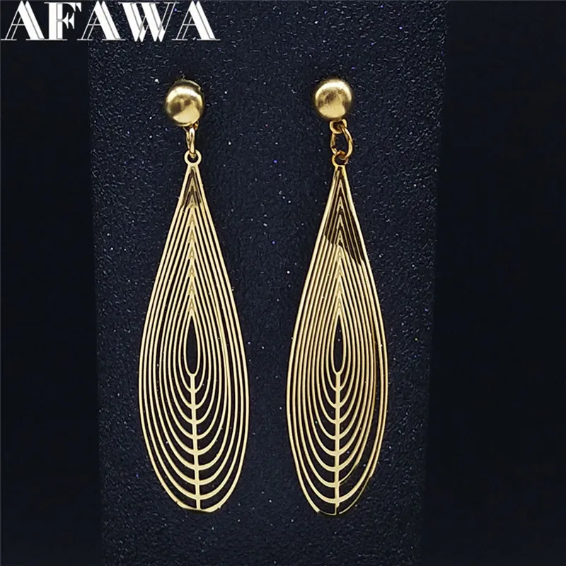 2021 Stainless Steel Big Long Stud Earrings for Women Gold Color Big Earrings Luxury Jewelry boucle doreille femme E1680S01
2021 Stainless Steel Big Long Stud Earrings for Women Gold Color Big Earrings Luxury Jewelry boucle doreille femme E1680S01