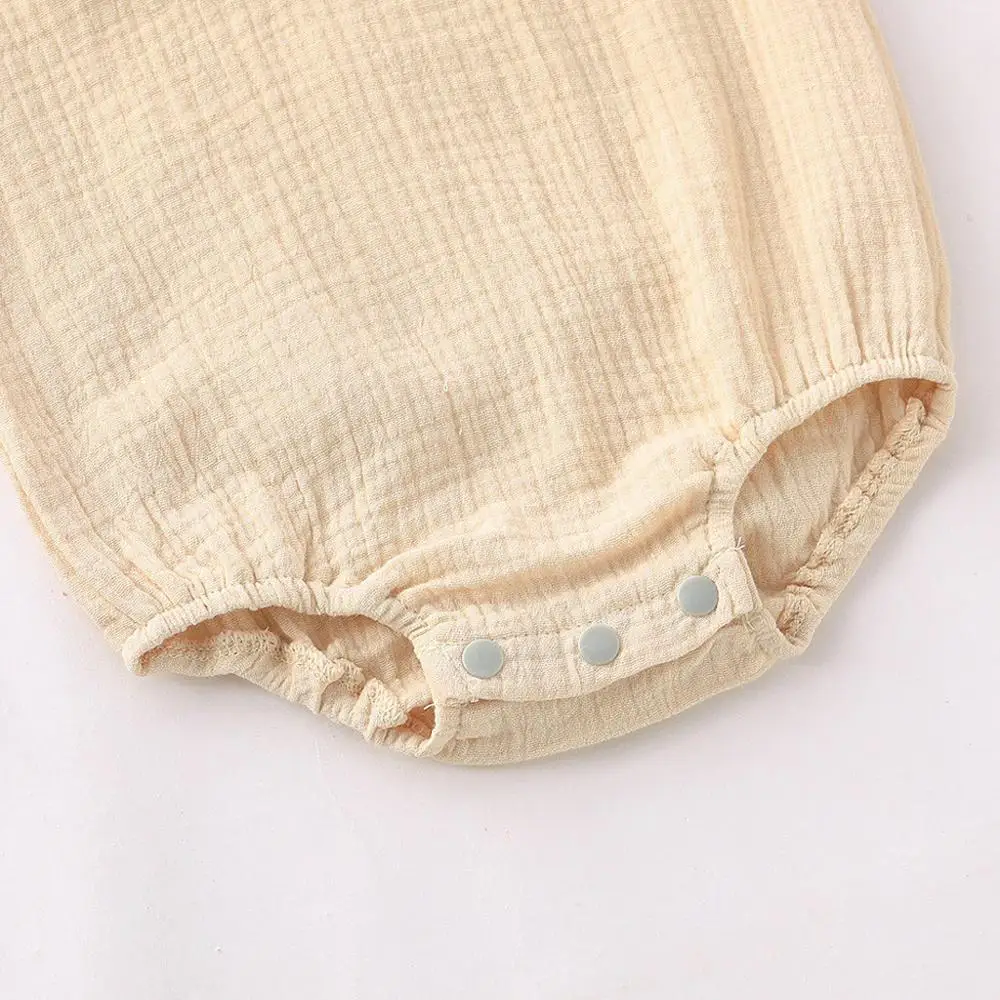 Cute Solid Color Short Sleeve Rompers for Babys Cotton Linen One Pieces Romper Inflant Summer Jumpsuit Newborn Clothes C2
Cute Solid Color Short Sleeve Rompers for Babys Cotton Linen One Pieces Romper Inflant Summer Jumpsuit Newborn Clothes C2