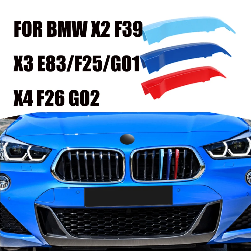 3D 3PCS FOR BMW X3 E85 F25 G01 X4 F26 G02 X2 F39 2007-2020 Car Front Bumper Racing Grills Clip M Sport Performance Car Covers
3D 3PCS FOR BMW X3 E85 F25 G01 X4 F26 G02 X2 F39 2007-2020 Car Front Bumper Racing Grills Clip M Sport Performance Car Covers