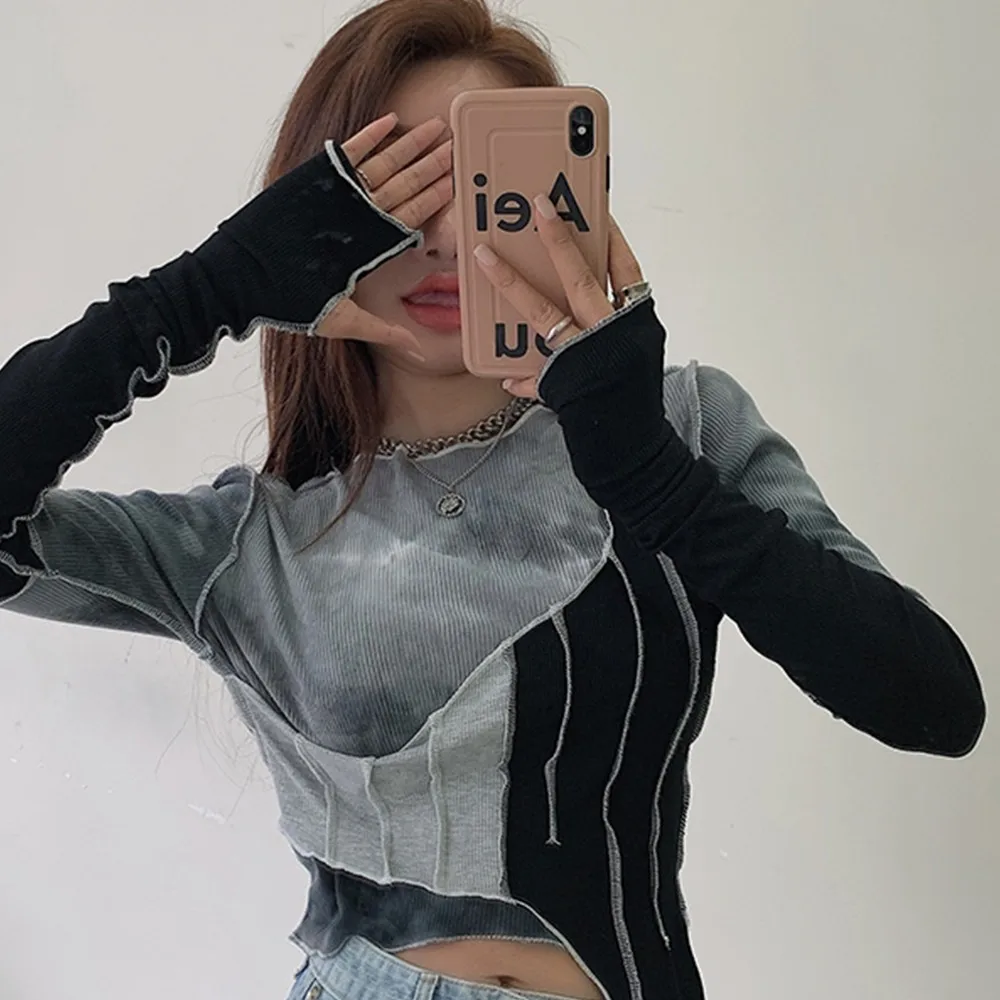 Y2K Retro Tie-dye Niche Irregular Tight Shirt Cool Girl Streetwear Punk Rock Art Long Sleeve Sexy Slim Shirt Pullover Crop Top
Y2K Retro Tie-dye Niche Irregular Tight Shirt Cool Girl Streetwear Punk Rock Art Long Sleeve Sexy Slim Shirt Pullover Crop Top