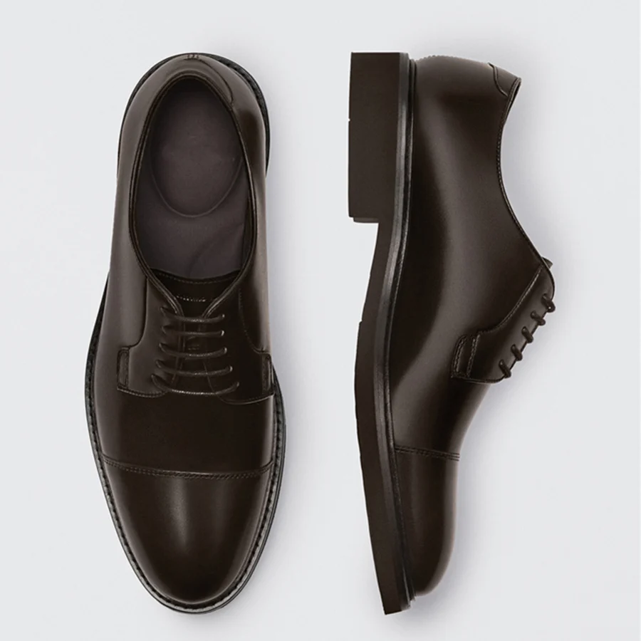 Туфли Elmsk мужские деловые классические, модные простые офисные винтажные туфли дерби из натуральной воловьей кожи
Туфли Elmsk мужские деловые классические, модные простые офисные винтажные туфли дерби из натуральной воловьей кожи