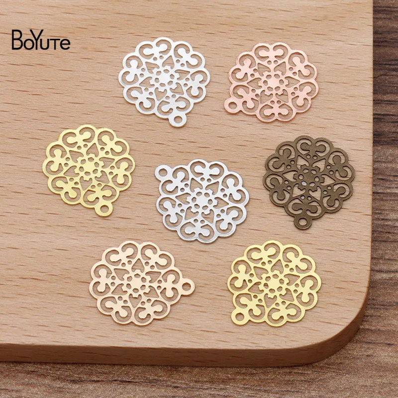 BoYuTe (200 Pieces/Lot) 15*17MM Metal Brass Filigree Snowflake Charms for Jewelry Making Diy Hand Made Materials Wholesale
BoYuTe (200 Pieces/Lot) 15*17MM Metal Brass Filigree Snowflake Charms for Jewelry Making Diy Hand Made Materials Wholesale