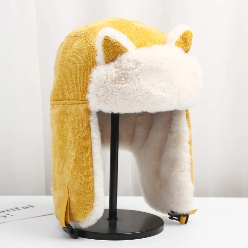 Зимние женские шапки от Lei Feng, Милая женская теплая Толстая меховая шапка с защитой ушей, шапка с козырьком для улицы, шапка для студентов
Зимние женские шапки от Lei Feng, Милая женская теплая Толстая меховая шапка с защитой ушей, шапка с козырьком для улицы, шапка для студентов