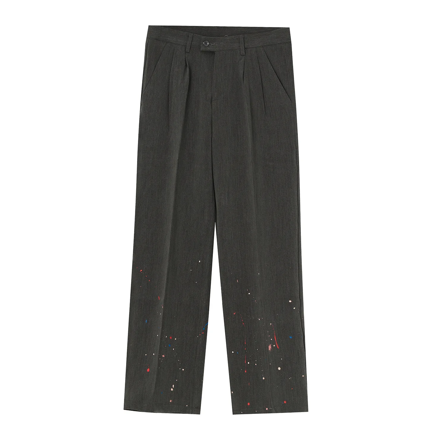 MTL men's clothing | 2020 autumn new product Korean style lower hem paint splashing ink straight black trousers men's wear 
MTL men's clothing | 2020 autumn new product Korean style lower hem paint splashing ink straight black trousers men's wear