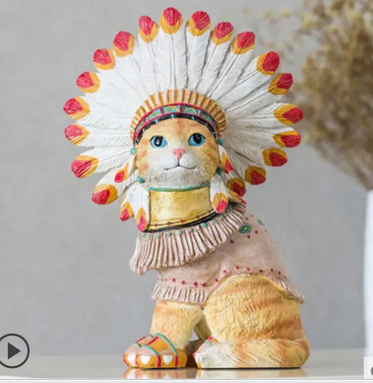 crafts Lovely cat cat resin decoration Living room lovers Contemporary and contracted originality decorates American style
crafts Lovely cat cat resin decoration Living room lovers Contemporary and contracted originality decorates American style