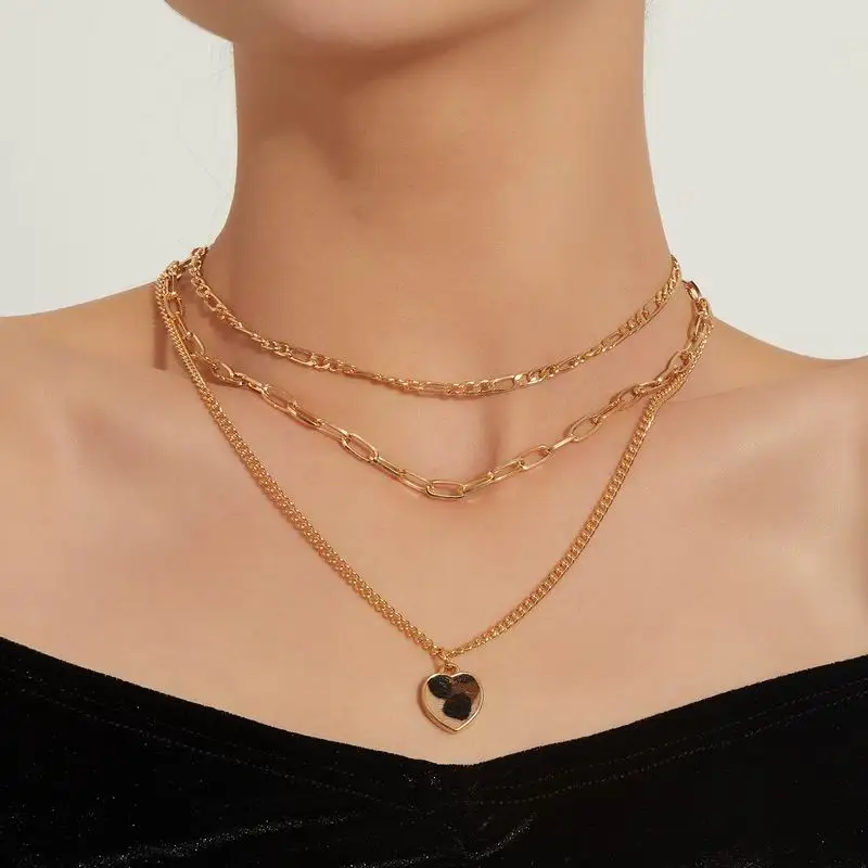 Fashion Punk Charm Choker Necklace for Women Gold Vintage Collar Leopard Heart Shape Tassel Chains Pendant Necklace Boho Jewelry
Fashion Punk Charm Choker Necklace for Women Gold Vintage Collar Leopard Heart Shape Tassel Chains Pendant Necklace Boho Jewelry