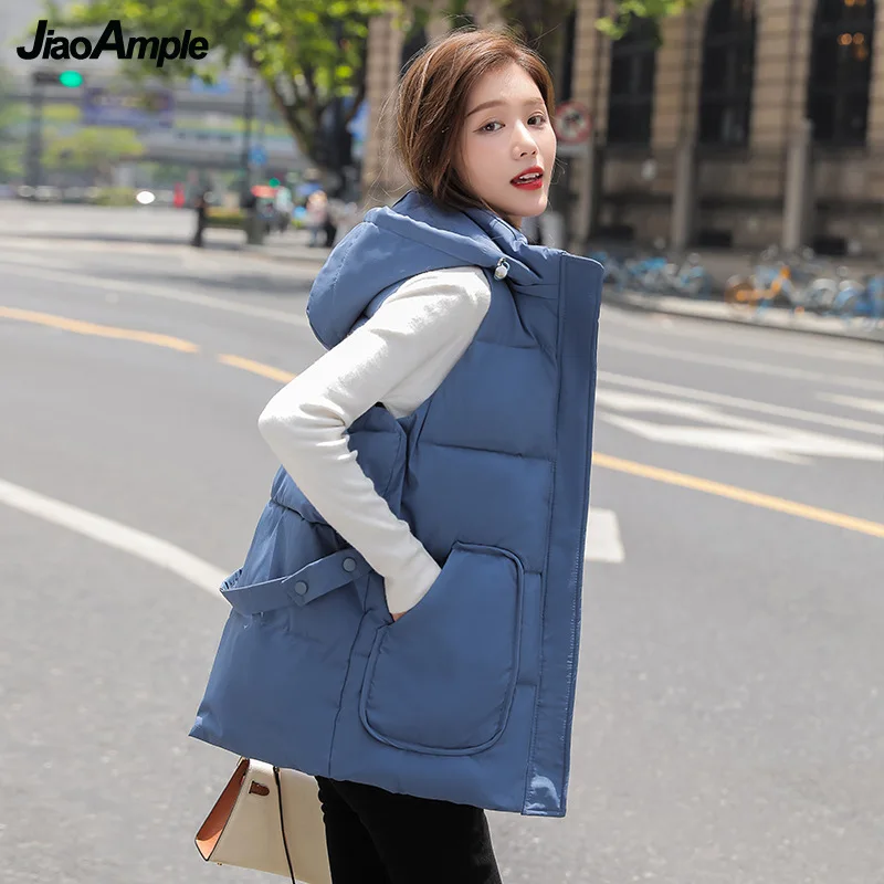 2021 Autumn Winter Cotton Vests Women Korean Sweet Student Casual Hooded Sleeveless Jacket Coats Lady Fashion Joker Pink Outwear
2021 Autumn Winter Cotton Vests Women Korean Sweet Student Casual Hooded Sleeveless Jacket Coats Lady Fashion Joker Pink Outwear