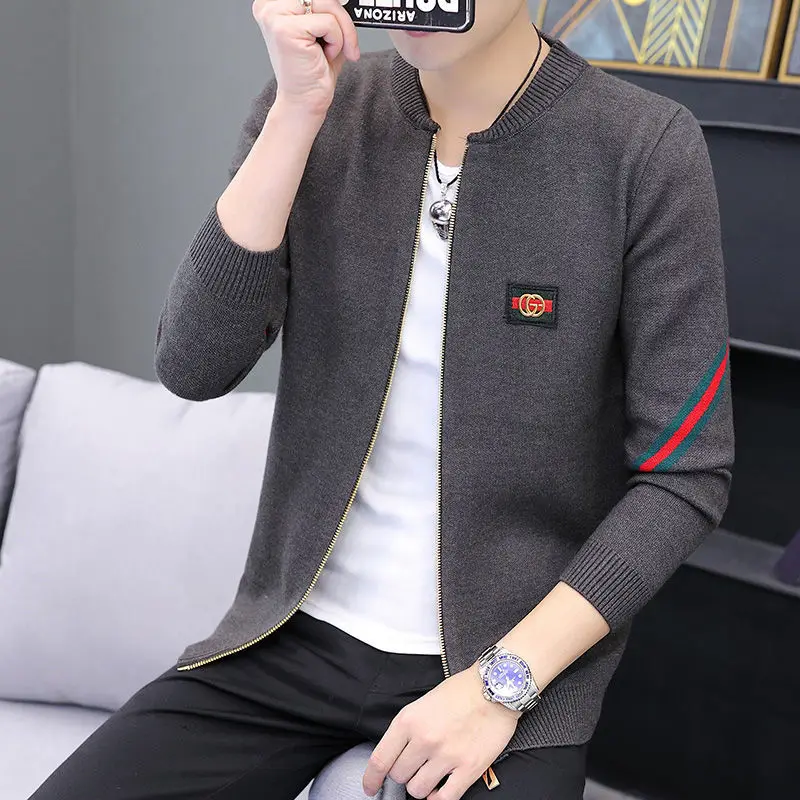 Men's autumn and winter new knitted sweater trend youth fashion slim warm sweater men's handsome cardigan coat men
Men's autumn and winter new knitted sweater trend youth fashion slim warm sweater men's handsome cardigan coat men