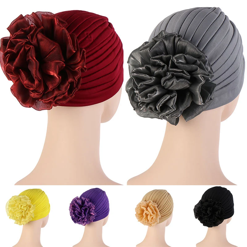 Elegant Solid Color Women India Hat Beautiful Floral Turban Hat Soft Comfortable Ladies Head wrap Caps Warm Pullover Hat Hot
Elegant Solid Color Women India Hat Beautiful Floral Turban Hat Soft Comfortable Ladies Head wrap Caps Warm Pullover Hat Hot