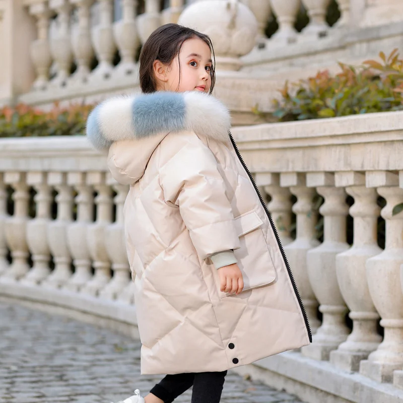 Girls Winter Clothes Long Thick Warm Children Down Jacket Real Raccoon Fur Collar Girls Clothes Snowsuit For Kids Coat TZ836
Girls Winter Clothes Long Thick Warm Children Down Jacket Real Raccoon Fur Collar Girls Clothes Snowsuit For Kids Coat TZ836