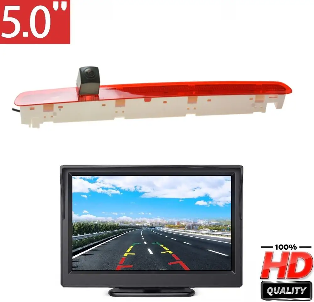 Misayaee E9 Rear View Brake Light Camera for Transporter VW T6 Caravelle/Multivan 2016-2019 one lift door + 5.0 Inch Display
Misayaee E9 Rear View Brake Light Camera for Transporter VW T6 Caravelle/Multivan 2016-2019 one lift door + 5.0 Inch Display