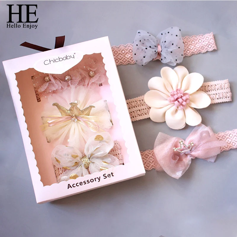 HE Hello Enjoy 3 шт./лот, повязка на голову для малышей, корона, цветы, банты, повязка на голову для маленьких девочек, аксессуары для волос для новор...
HE Hello Enjoy 3 шт./лот, повязка на голову для малышей, корона, цветы, банты, повязка на голову для маленьких девочек, аксессуары для волос для новор...